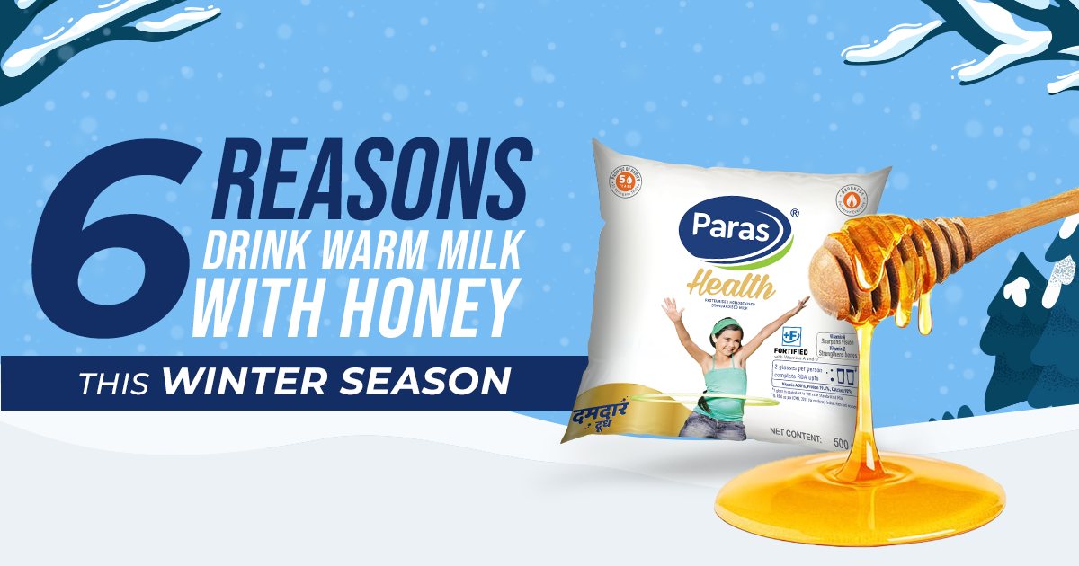6 Reasons Drink Warm Milk with Honey This Winter Season