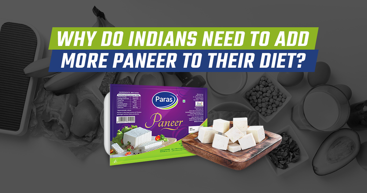 Why do Indians need to add more paneer to their diet?